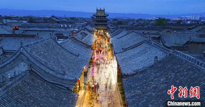 数据显示,山西国庆前三天游客接待量达到峰值. 平遥古城景区供图