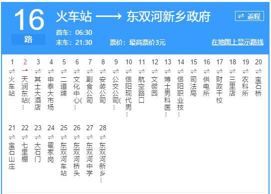 信阳31路公交车路线图图片