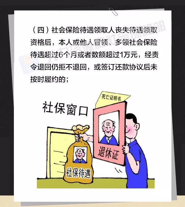 一图看懂 | 这些行为将被列入社会保险严重失信人“黑名单”