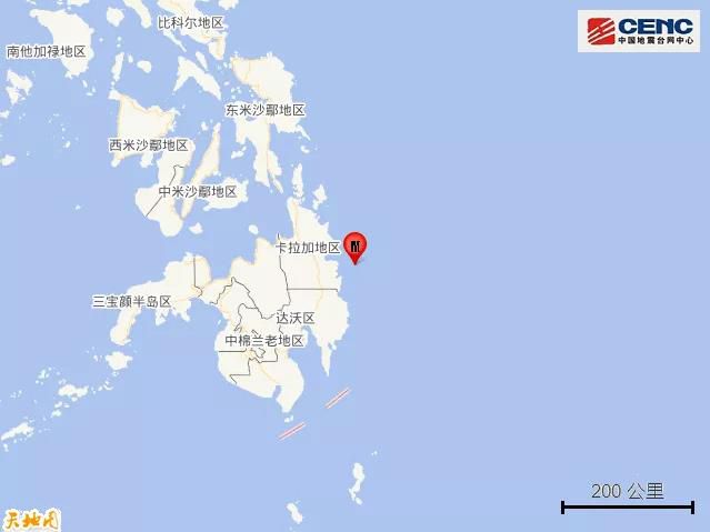 地震|菲律宾棉兰老岛附近海域发生5.5级地震