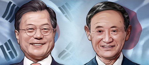 菅义伟|菅义伟回复文在寅贺电：日韩是重要邻邦 期待携手克难关