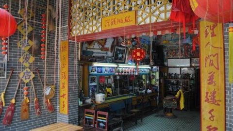 建筑广东一古村，被称为“南方周庄”，艺术气息浓厚，现为热门打卡地