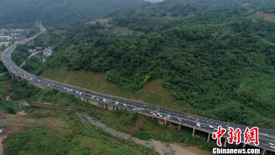 四川多辆摩托车违法闯入高速公路交警依法严查