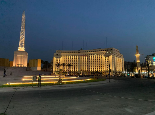 开罗埃及开罗解放广场改造完工 百年广场惊艳亮相