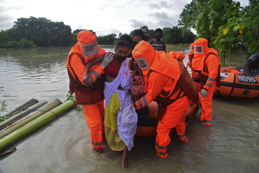 国际社会|印度阿萨姆邦洪灾已致51死 著名国家公园95%被淹没
