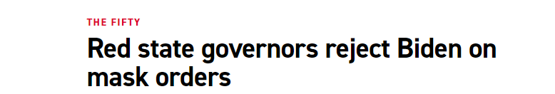 |拜登＂全美口罩令＂遇阻 美媒：16名共和党州长抵制