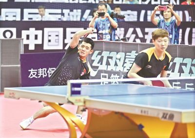 15岁张继科力拼14岁张本智和