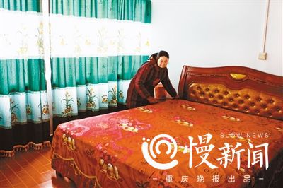 在忠县老家给女儿留的房间，收拾得干干净净。