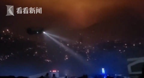 |被熊熊山火包围宛如“末日” 200人选择跳湖保命