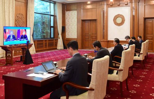 中欧关系|王毅同德国外长马斯举行视频会晤 双方就中欧投资协定谈判交换意见