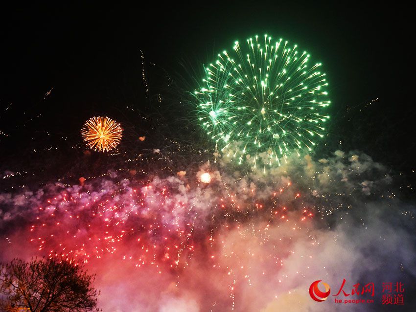 最美小年夜!河北正定上演酷炫电子烟花秀(组图