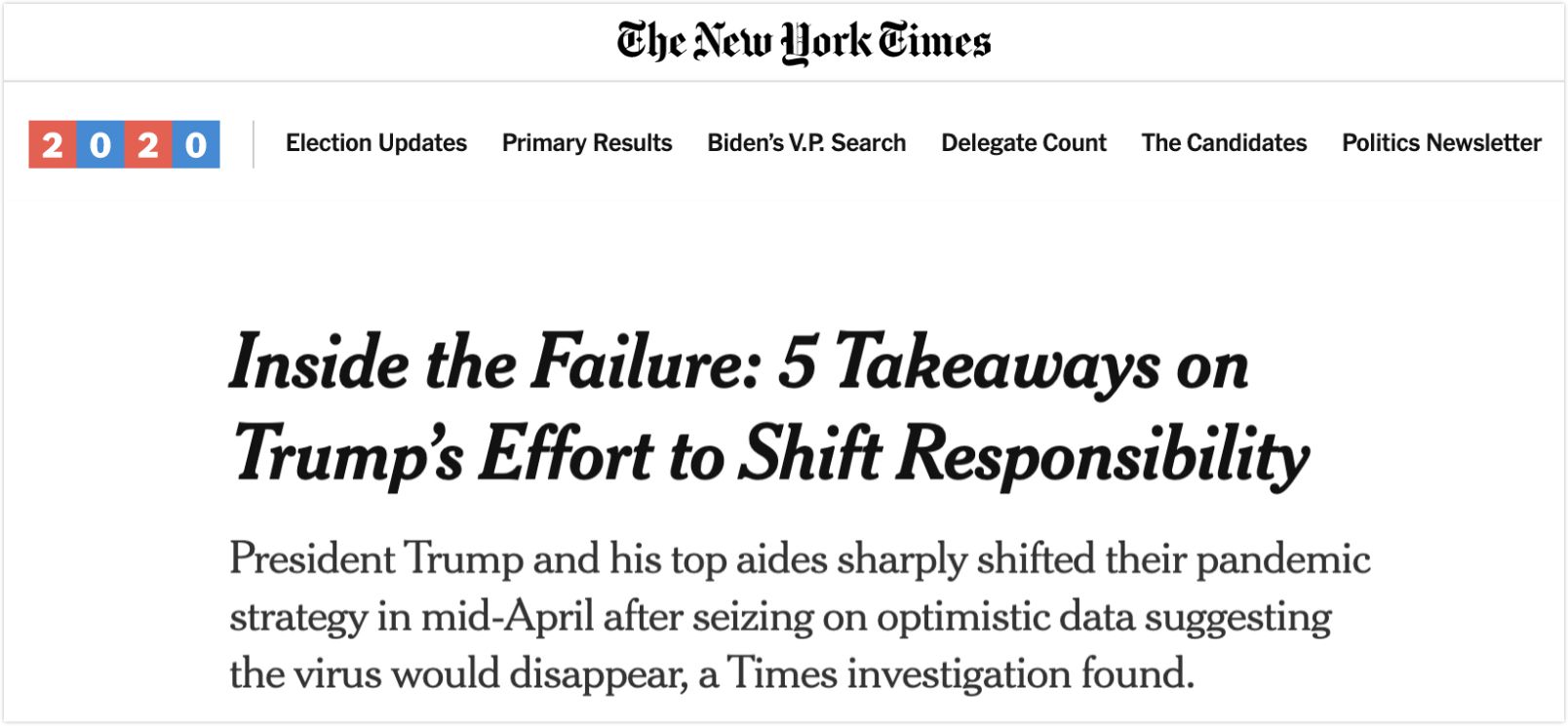 疫情|美因严峻疫情欲重开简报会 美媒：四月时种下的因果