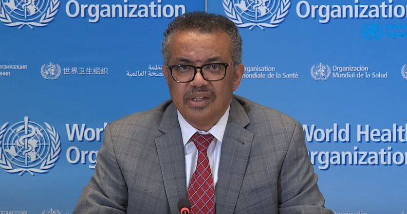 @世卫组织总干事：全球正在团结应对新冠肺炎威胁