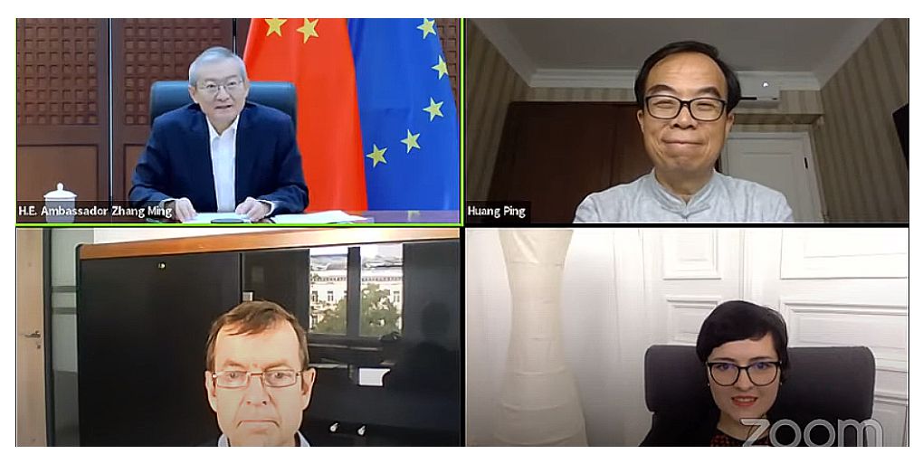 中欧关系驻欧盟使团团长张明大使就第二十二次中欧领导人会晤向欧洲各界吹风