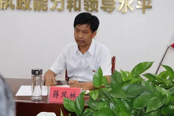 区委副书记区长薛凤林主持商丘市梁园区委员会工作