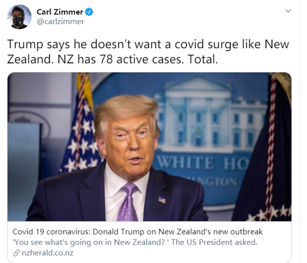 特朗普|现在，新西兰整个国家都在嘲笑特朗普……