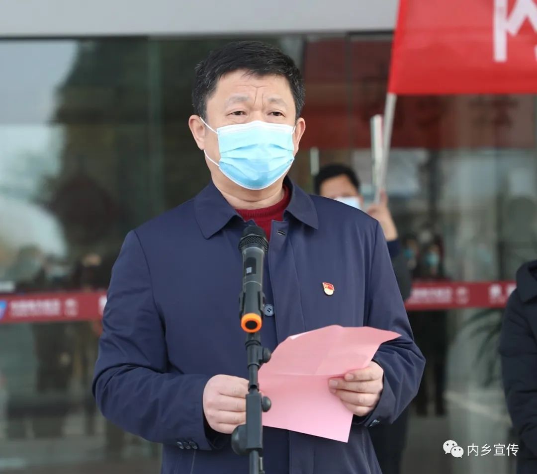 牧原集团常务副总曹治年介绍了返岗工作情况.