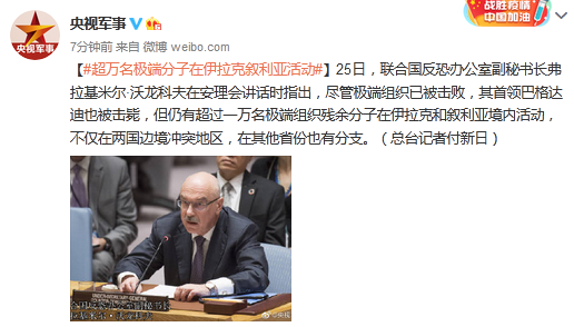 中东局势|超万名极端分子在伊拉克叙利亚活动