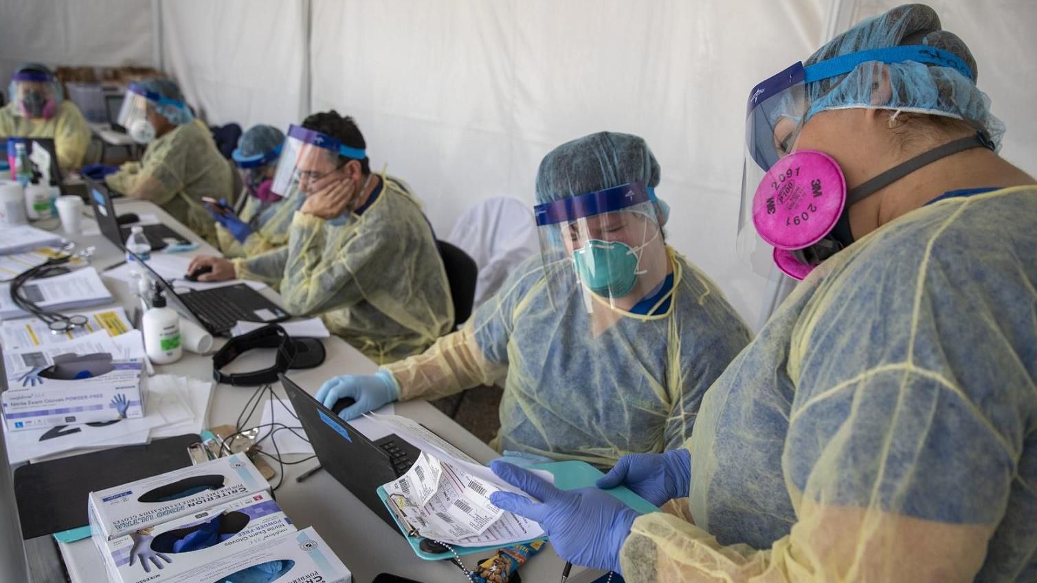 肺炎美国得州、加州23日新增新冠肺炎确诊病例均突破5千例