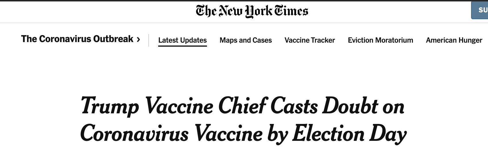 特朗普|特朗普的“十月惊喜”能否如愿？白宫顾问：可能性非常低