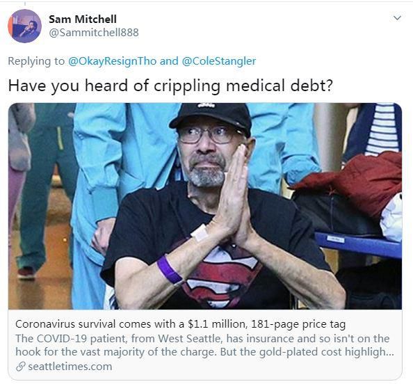 医疗病在美国：从新冠肺炎患者181页天价账单说起