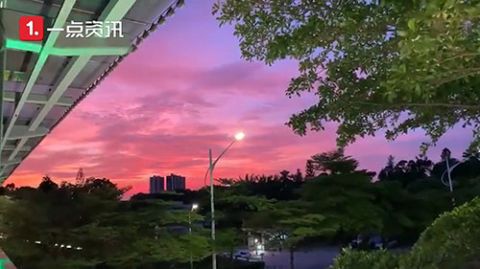|绝美！深圳粉蓝色晚霞刷屏市民朋友圈