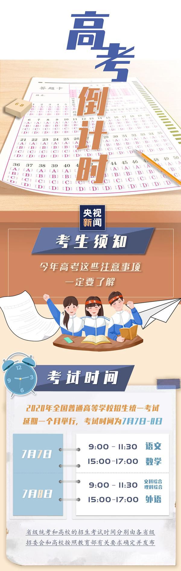 高考2020年高考倒计时3天 一份备考指南拍了拍你