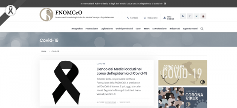 「肺炎」意大利已有61名医生因感染新冠肺炎去世