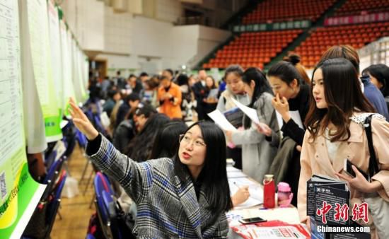 资料图：某大学举行就业双选会。<a target='_blank' href='http://www.chinanews.com/'>中新社</a>记者 于海洋 摄