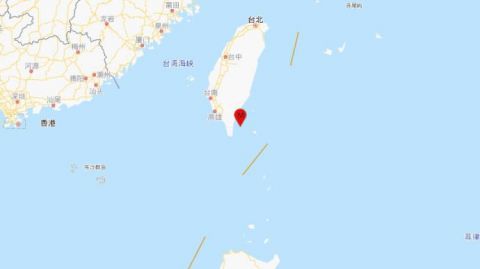 地震|台湾台东县海域发生5.0级地震，震源深度13千米