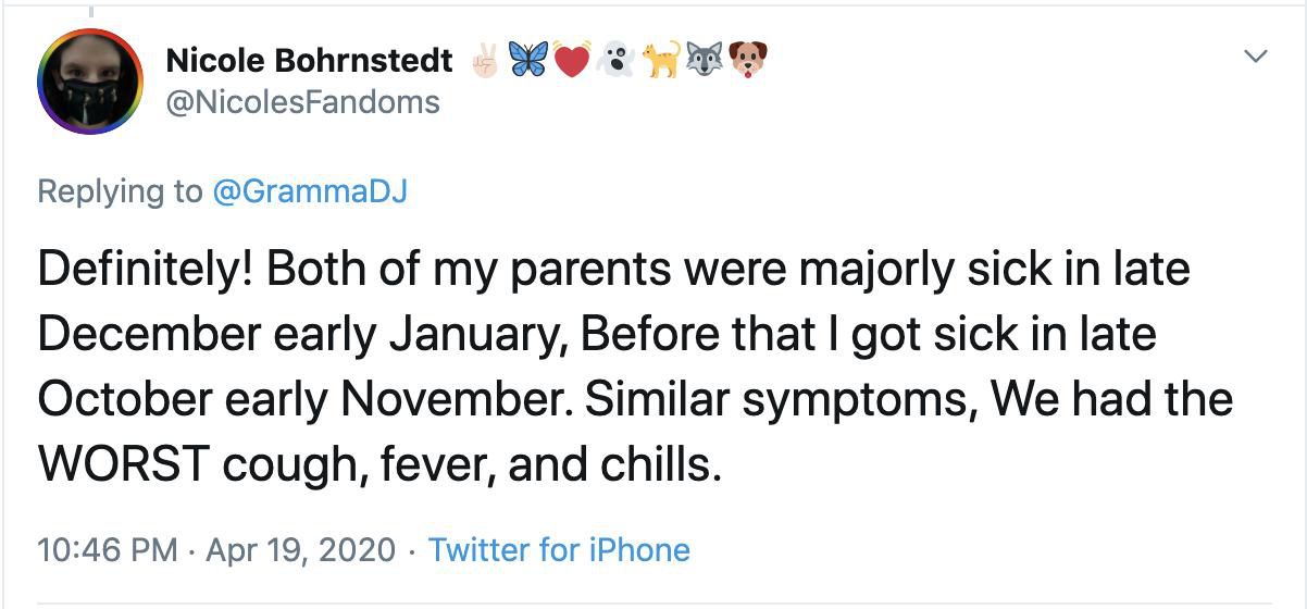 肺炎多名美国网民自曝去年感染新冠肺炎：病毒存在的时间比想象中长