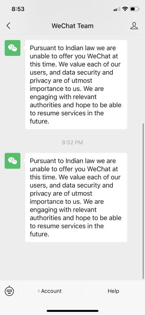 国际社会|印媒曝微信官方已被迫限制在印度的用户收发消息