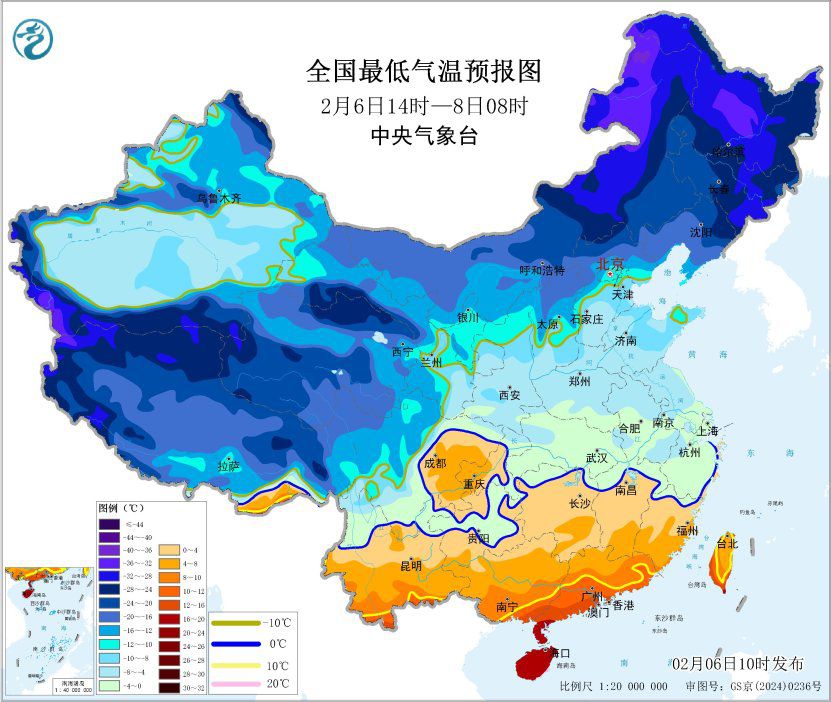 中央气象台发布暴雪+寒潮蓝色预警 南方大部地区气温将下降6～10℃-第3张图片-奈飞网