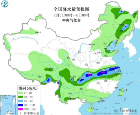 天气华北东北等地多对流性天气 江苏上海等地有大到暴雨