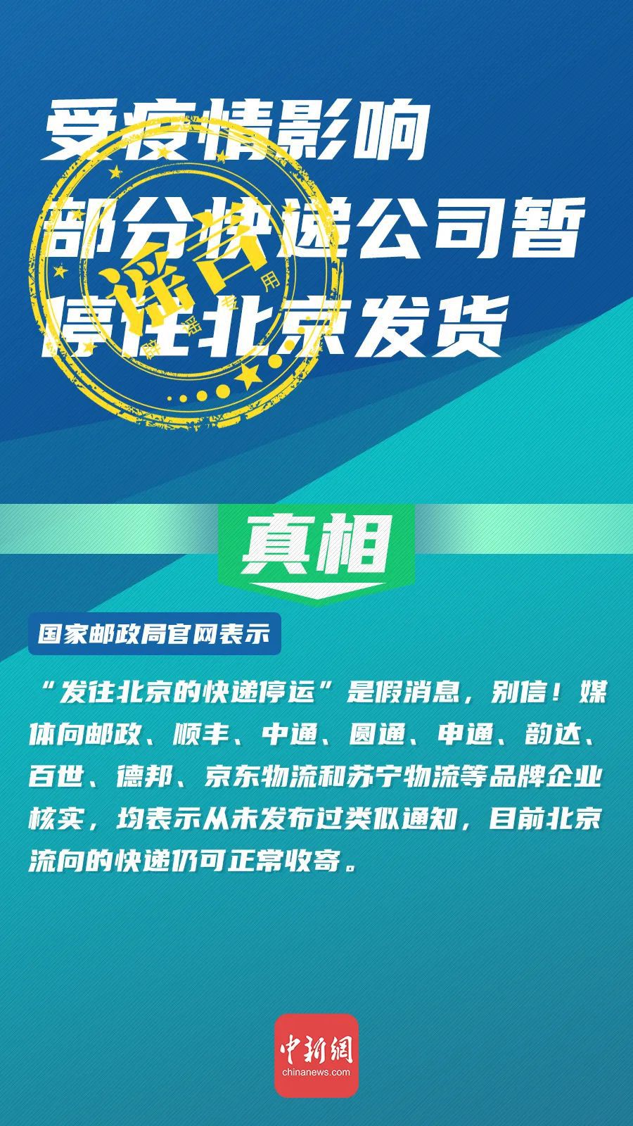 传染病别信别传！这些有关北京疫情的消息都是谣言！