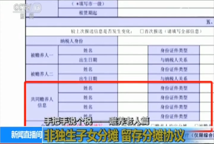 你读懂个税专项附加扣除政策 掰开揉碎说赡养