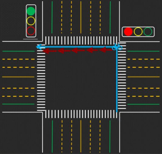 圖解非機動車左轉需要二次等待你走對了嗎