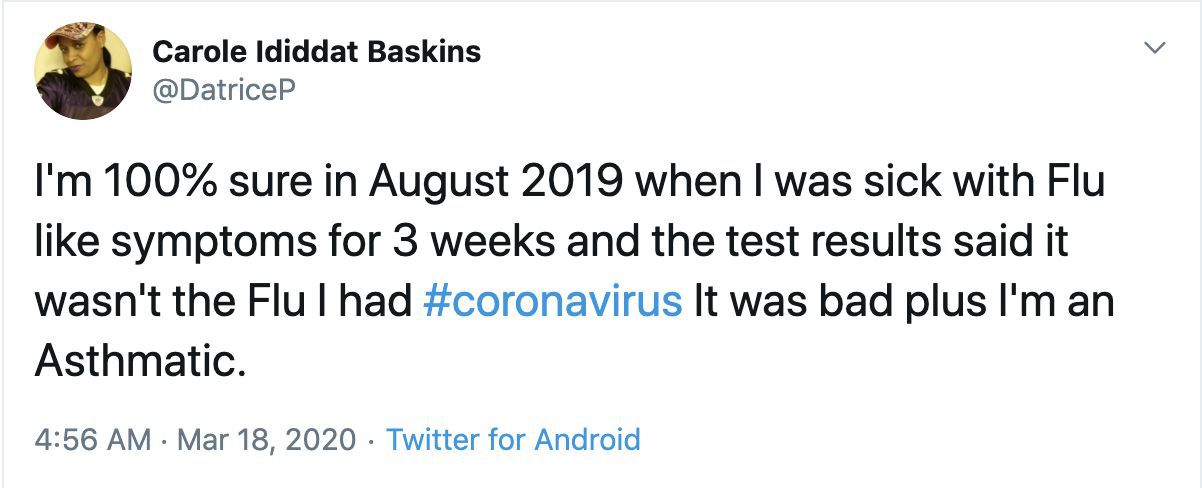 肺炎多名美国网民自曝去年感染新冠肺炎：病毒存在的时间比想象中长