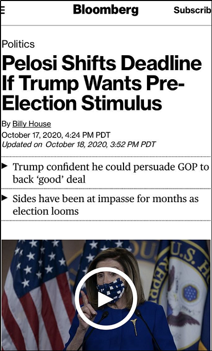 |24小时倒计时！美纾困法案谈判艰难，各方博弈进入临界时刻