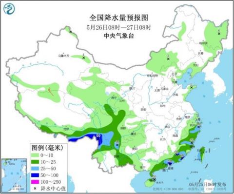 天气江南华南等地有较强降水 东北地区等地多阵雨天气