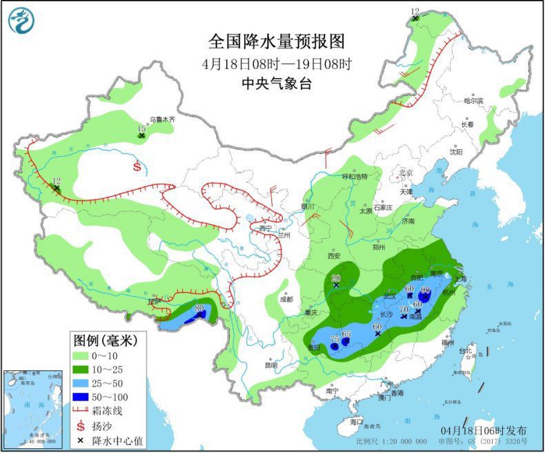 冷空气：周末中东部雨水不停歇 明起冷空气再度来袭